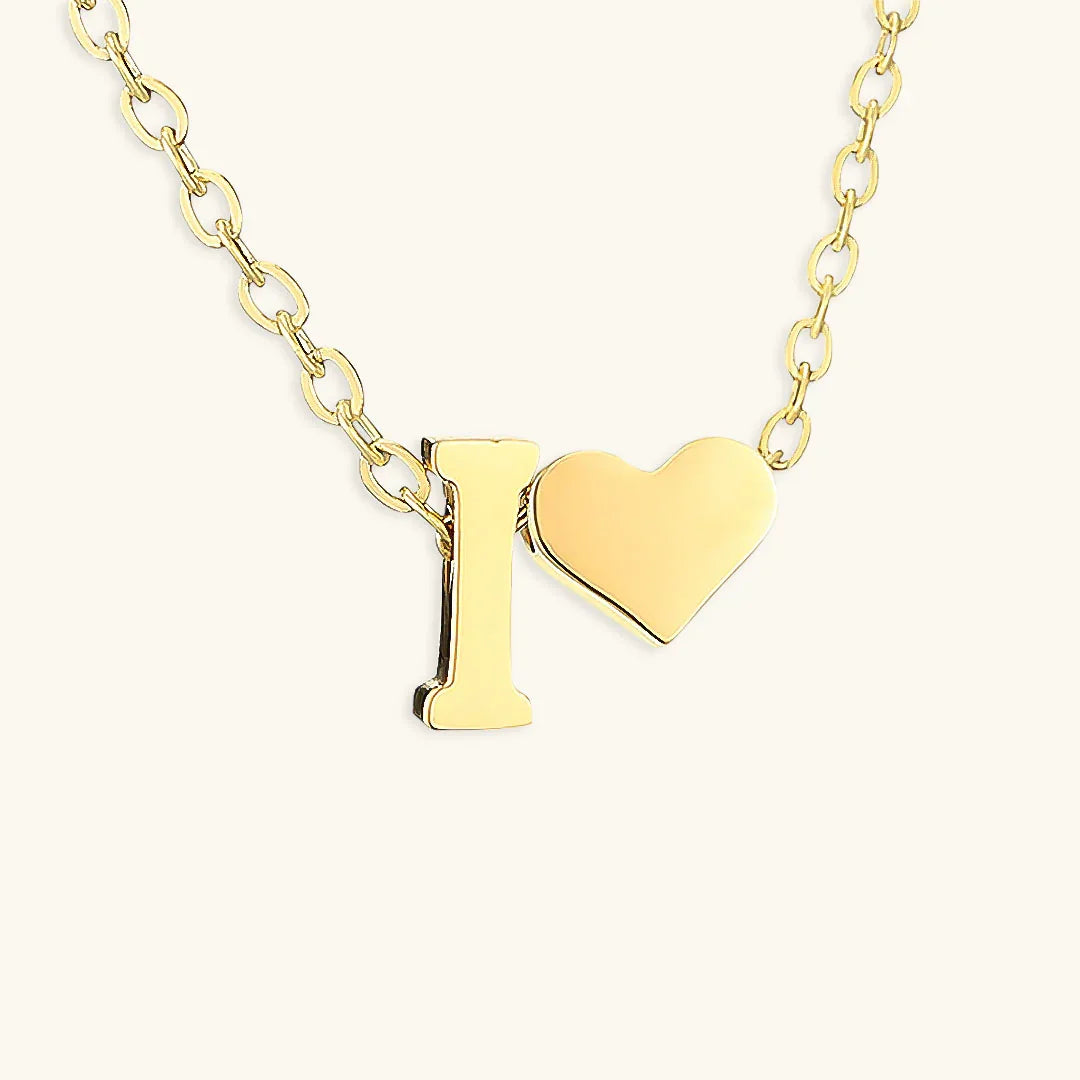 [Royal&Vicky]Ria Initial Letter Gold Necklace