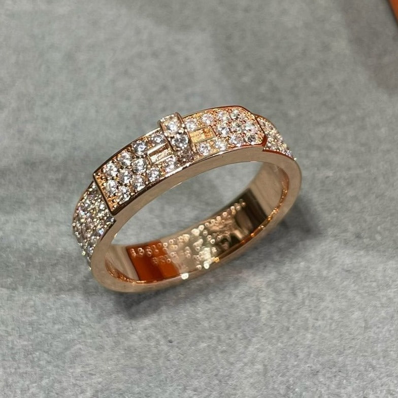 [LUXE]KELLY ROSÉGOLD DIAMANTRING