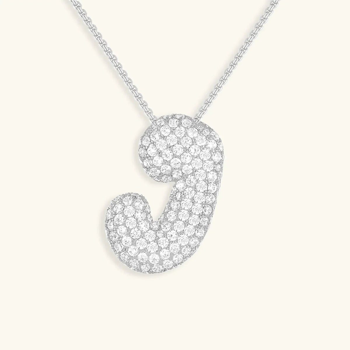 [Royal&Vicky]バブルイニシャルダイヤモンドネックレス