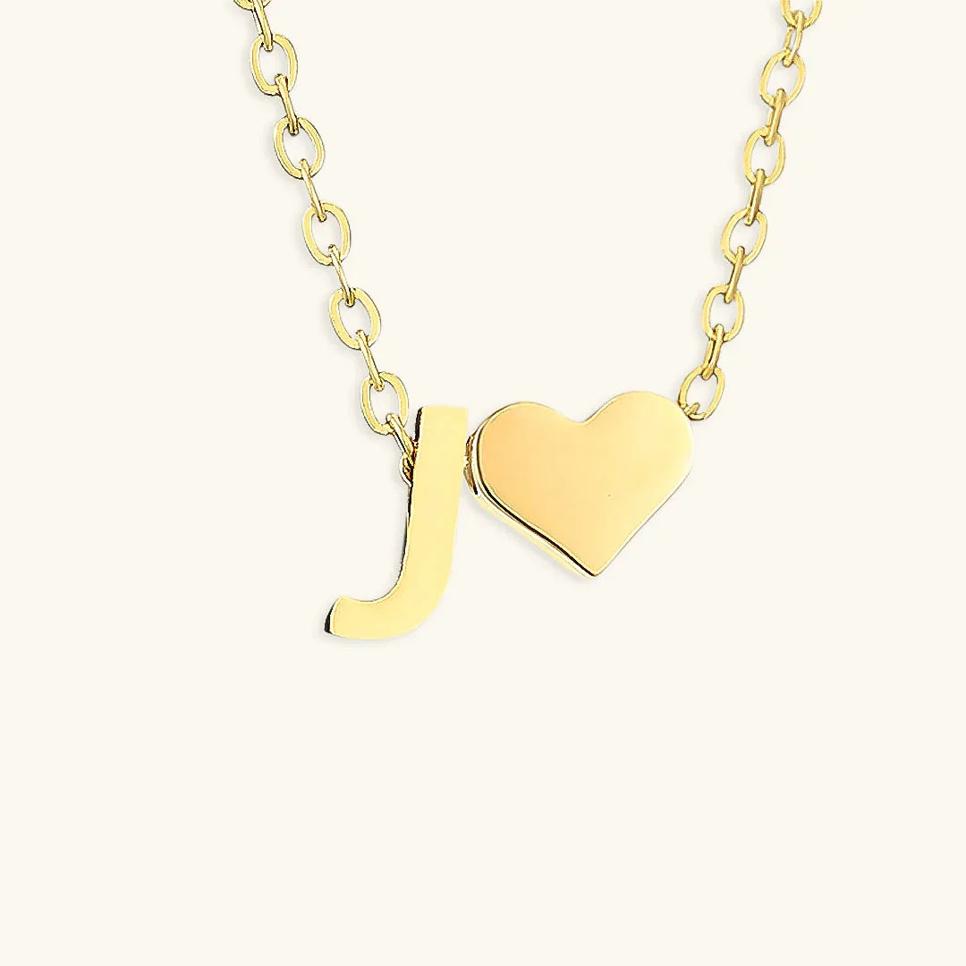[Royal&Vicky]Ria Initial Letter Gold Necklace