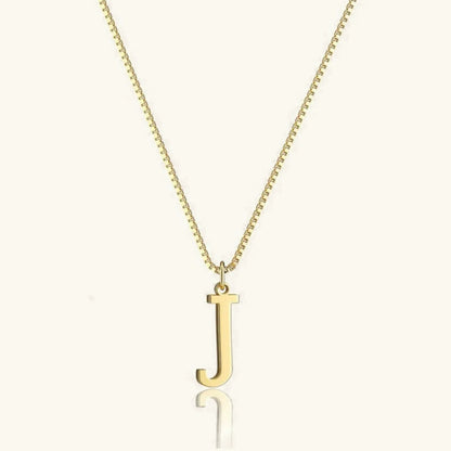 [Royal&Vicky]Therese Letter Initial Gold Necklace