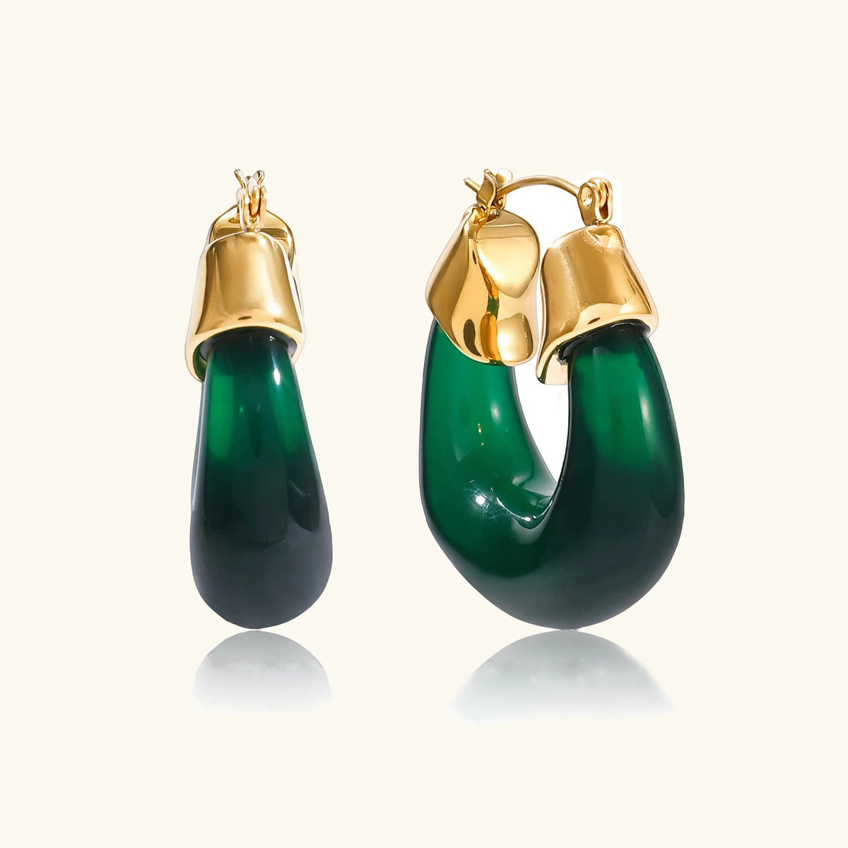[Royal&Vicky]Leighton Chunky Emaille-Creolen