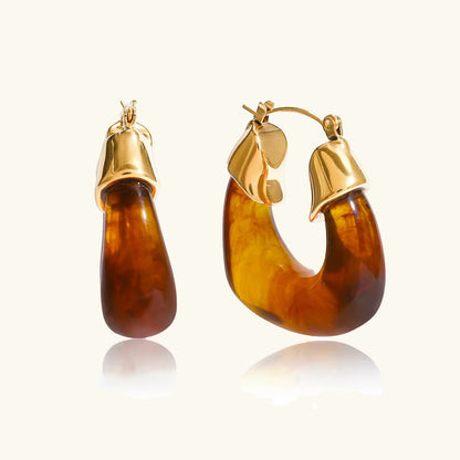 [Royal&Vicky]Leighton Chunky Emaille-Creolen