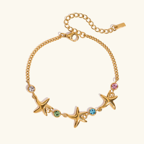 [Royal&Vicky]Kristine Golden Starfish Bracelet