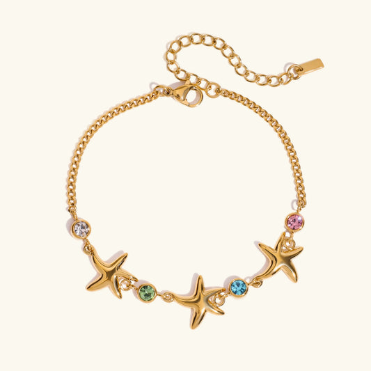 [Royal&Vicky]Kristine Golden Starfish Bracelet