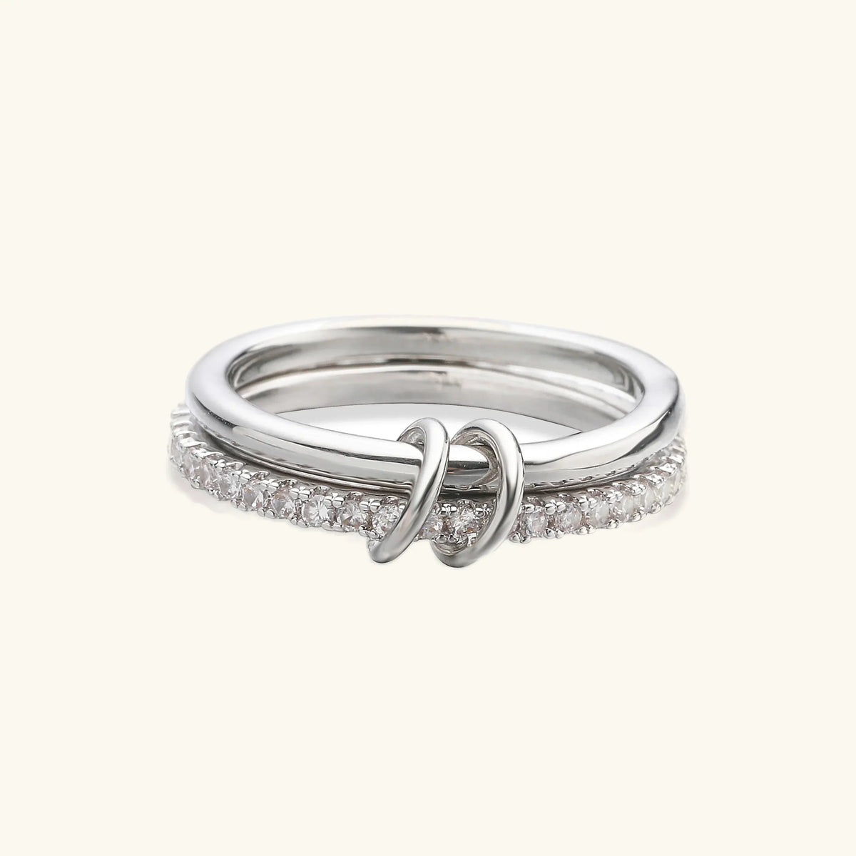 [Royal&Vicky]Adela Stapelring mit Diamanten