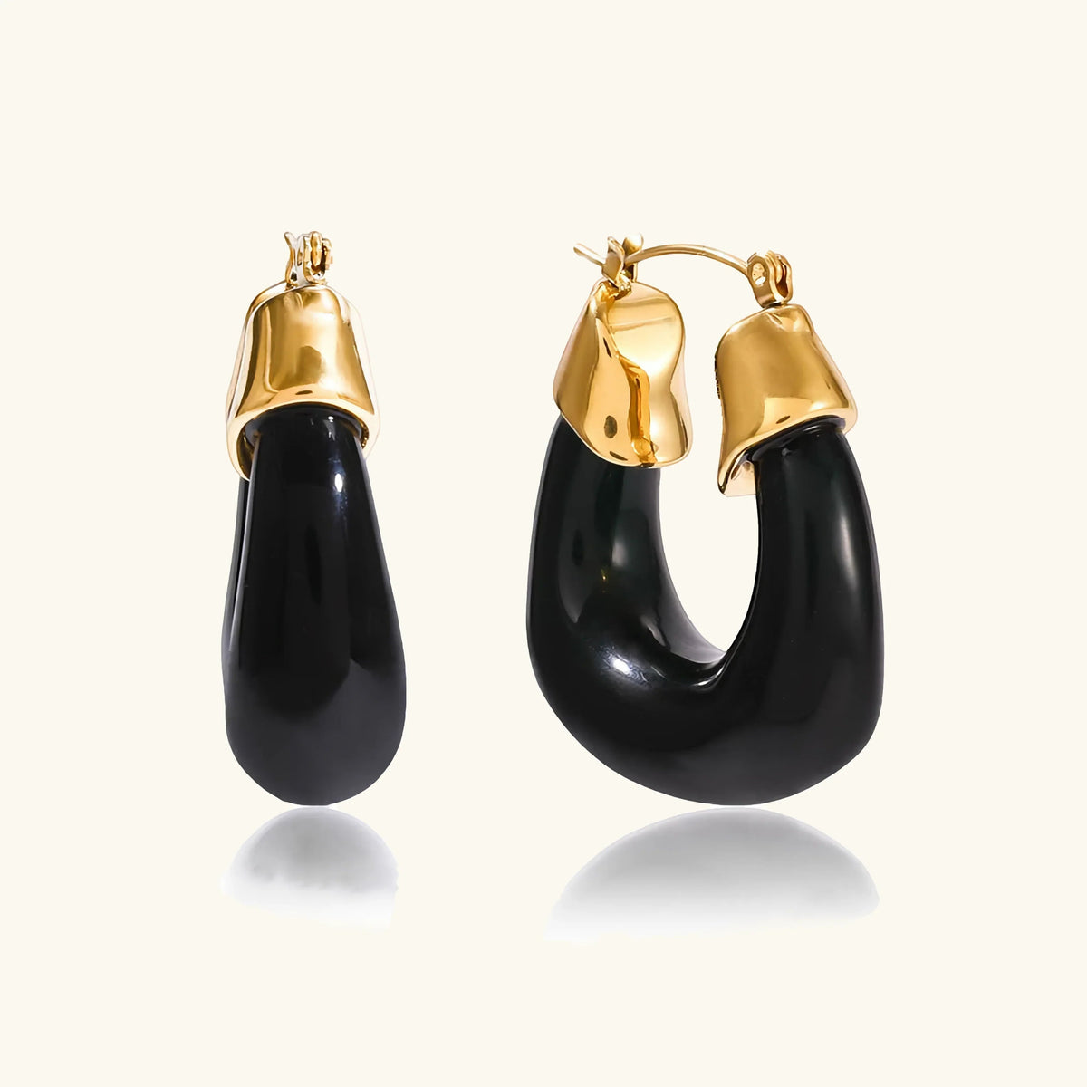 [Royal&Vicky]Leighton Chunky Emaille-Creolen