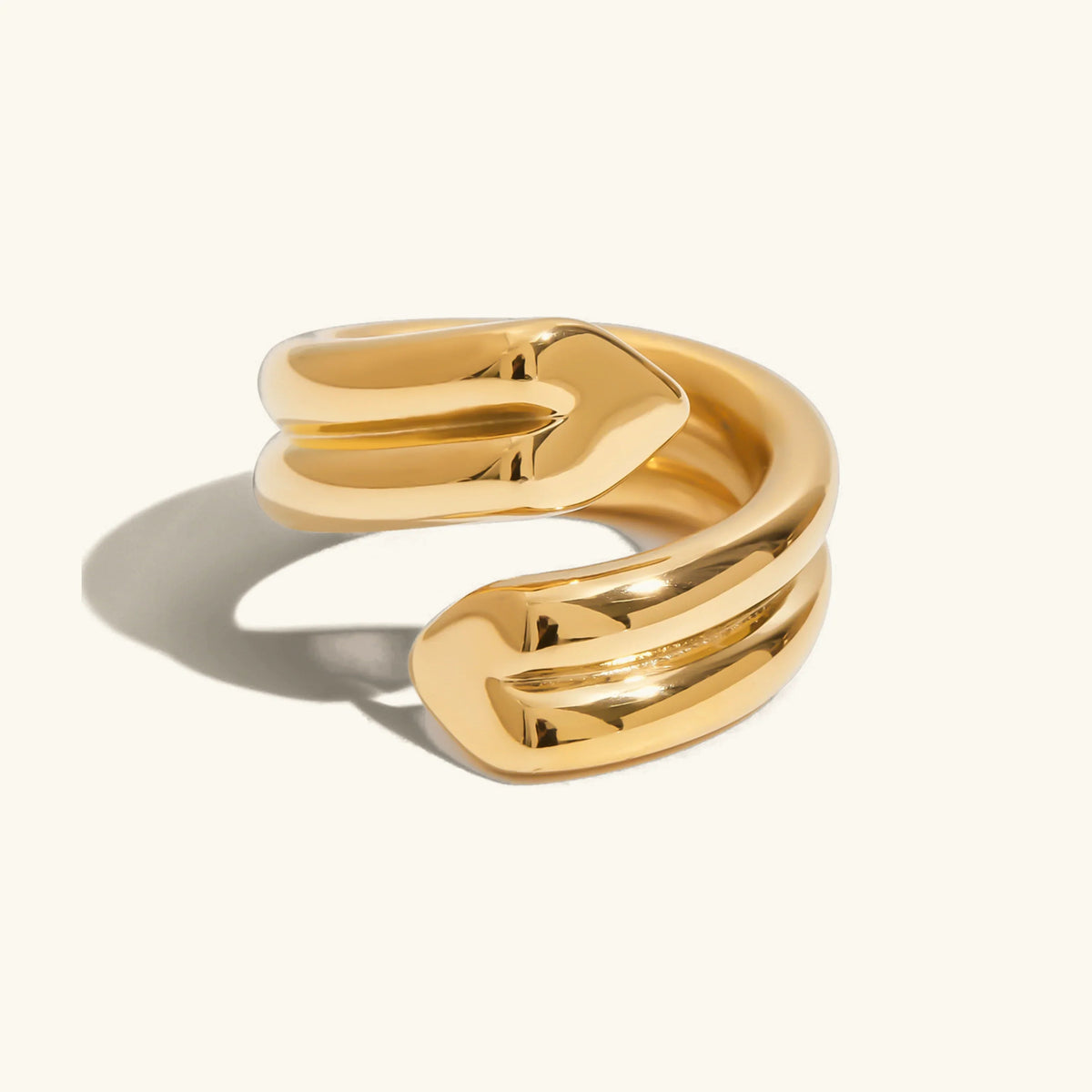 [Royal&Vicky]Tara Herz-Drehring aus Gold