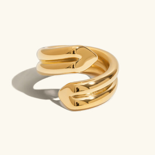 [Royal&Vicky]Tara Herz-Drehring aus Gold