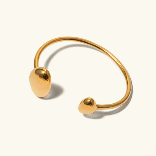 [Royal&Vicky]Mallory Minimalist Gold Cuff