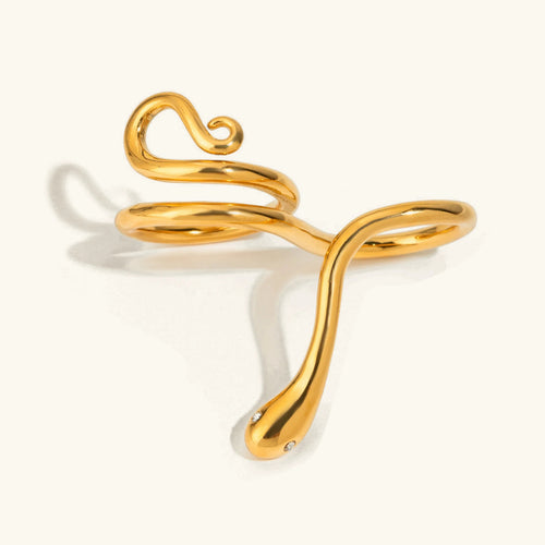 [Royal&Vicky]Gemmie Golden Schlangenring