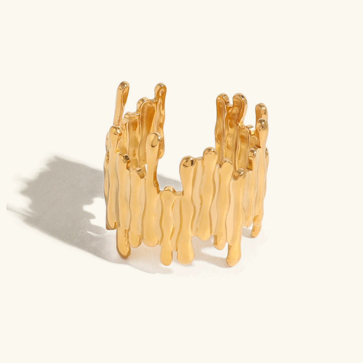 [Royal&Vicky]Zoella Abstract Gold Ring