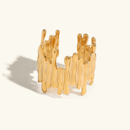[Royal&Vicky]Zoella Abstract Gold Ring