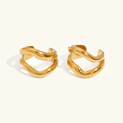 [Royal&Vicky]ロシエルゴールドイヤーカフピアス