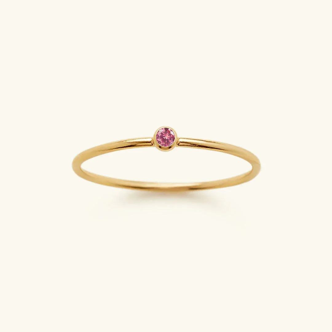 [Royal&Vicky]Amelia Birthstone Stacker Ring