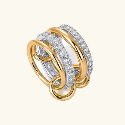 [Royal&Vicky]Juno Stacked Diamond Ring