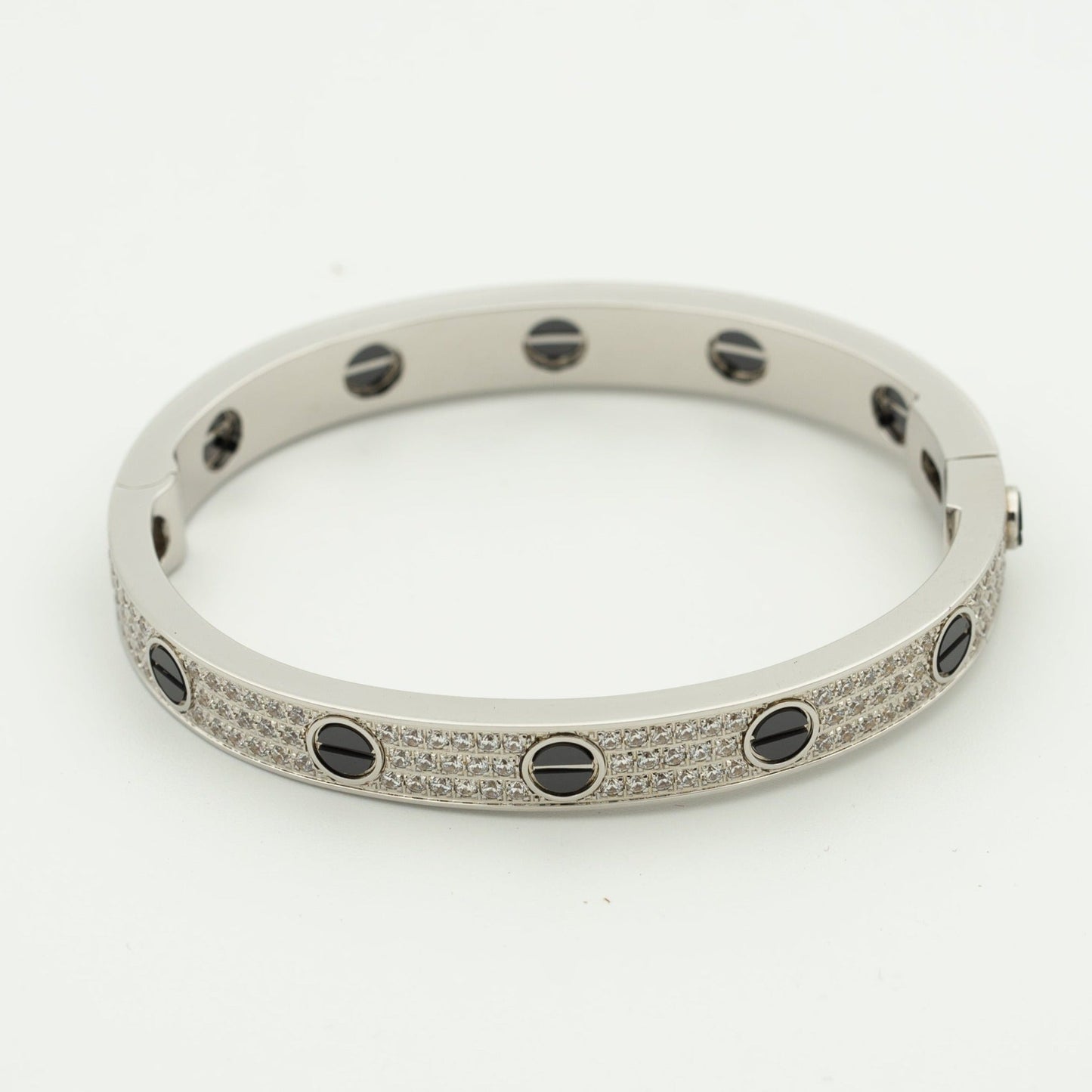 [ROYAL]LOVE BRACELET 6.1MM DIAMOND-PAVED CERAMIC