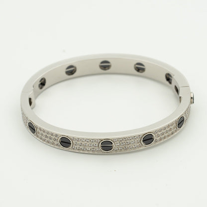 [Royal]LOVE BRACELET 6.1MM DIAMOND-PAVED CERAMIC