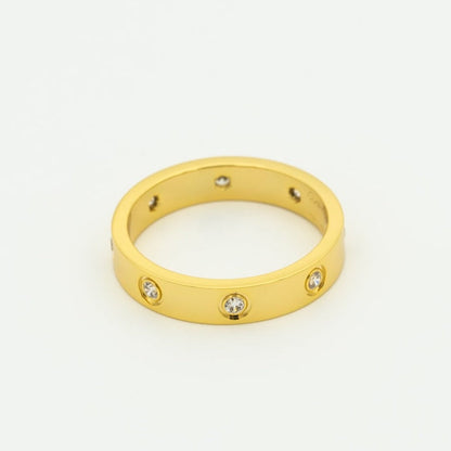 [ROYAL]LOVE RING 3.6MM 8 DIAMONDS