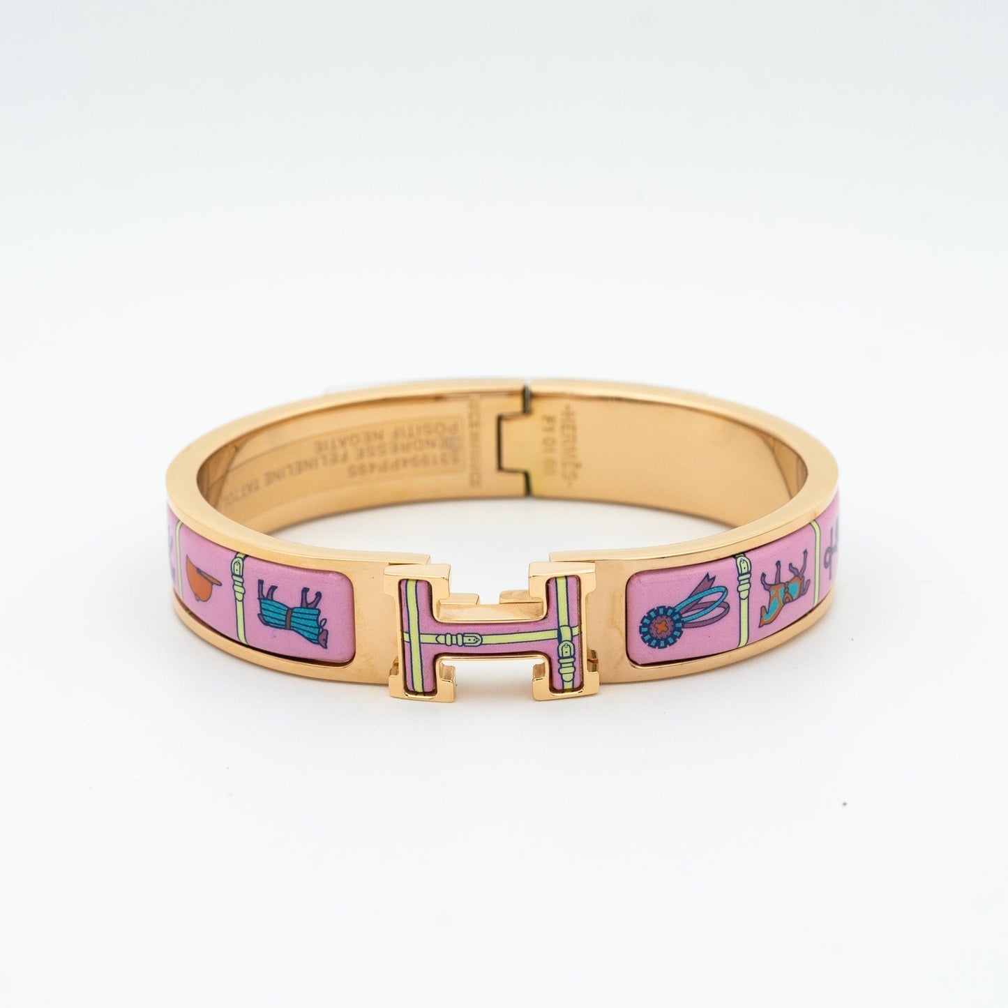 [ROYAL]H PINK GOLD BRACELET PINK CERAMIC