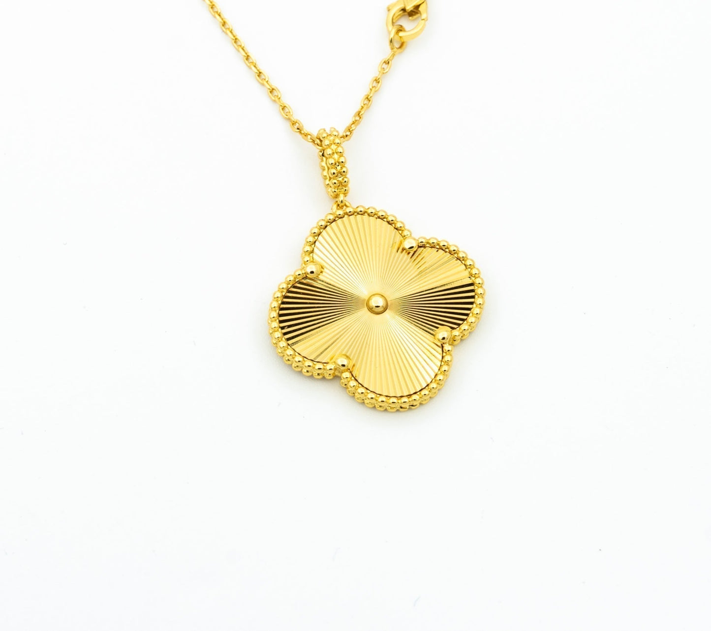 [Royal]CLOVER 25MM PEDANT NECKLACE GOLD