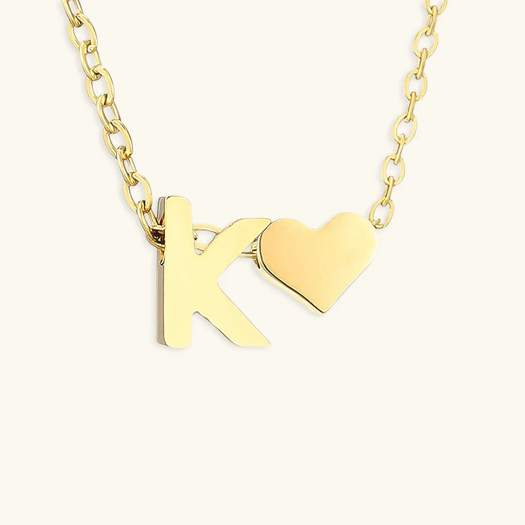 [Royal&Vicky]Ria Initial Letter Gold Necklace