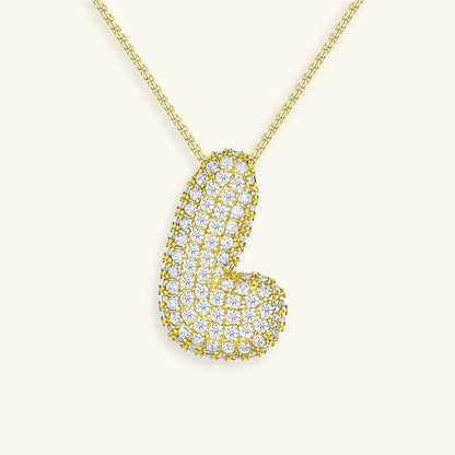 [Royal&Vicky]バブルイニシャルダイヤモンドネックレス