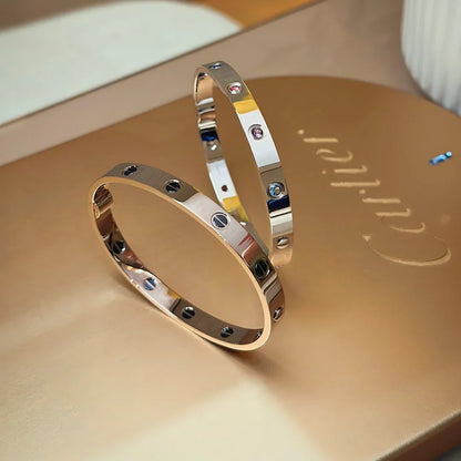 [Royal&Vicky]Classic 6.1mm Love Bracelet 10-Diamond Multicolor
