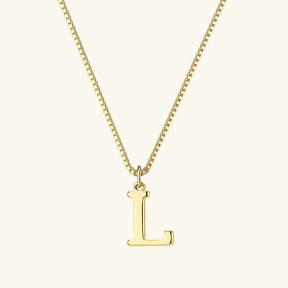 [Royal&Vicky]Therese Letter Initial Gold Necklace