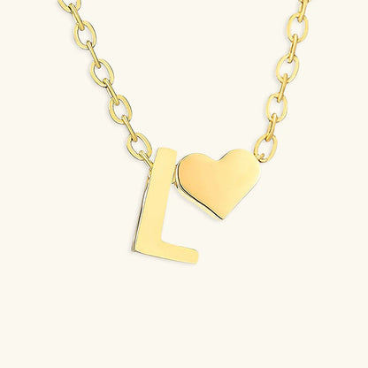 [Royal&Vicky]Ria Initial Letter Gold Necklace