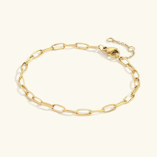 [Royal&Vicky]Maybelle Goldene Büroklammer-Kettenarmband