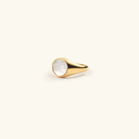 [Royal&Vicky]Mother Of Pearl Gold Ring
