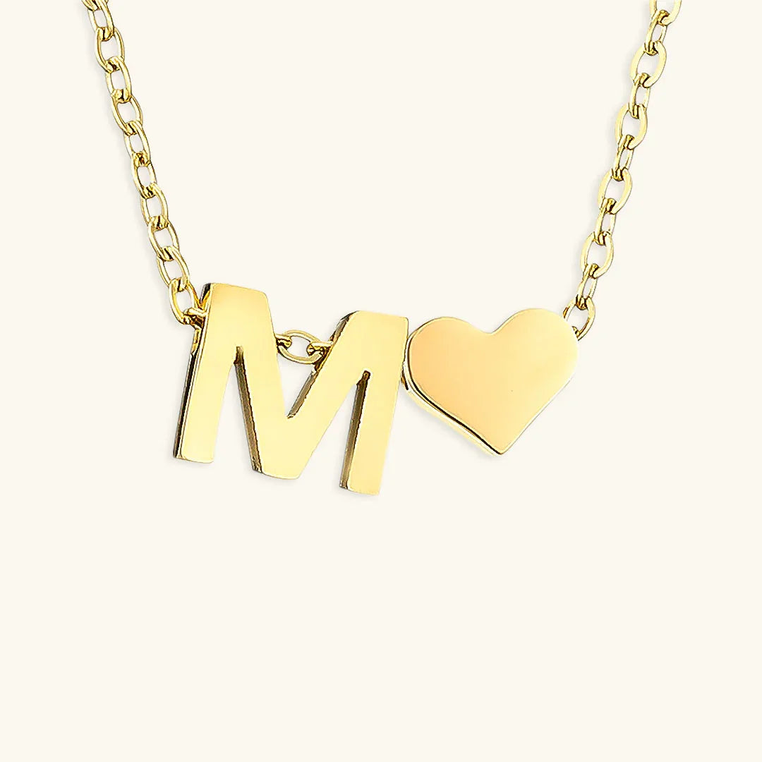 [Royal&Vicky]Ria Initial Letter Gold Necklace
