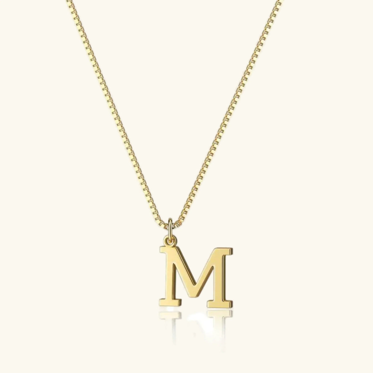 [Royal&Vicky]Therese Letter Initial Gold Necklace
