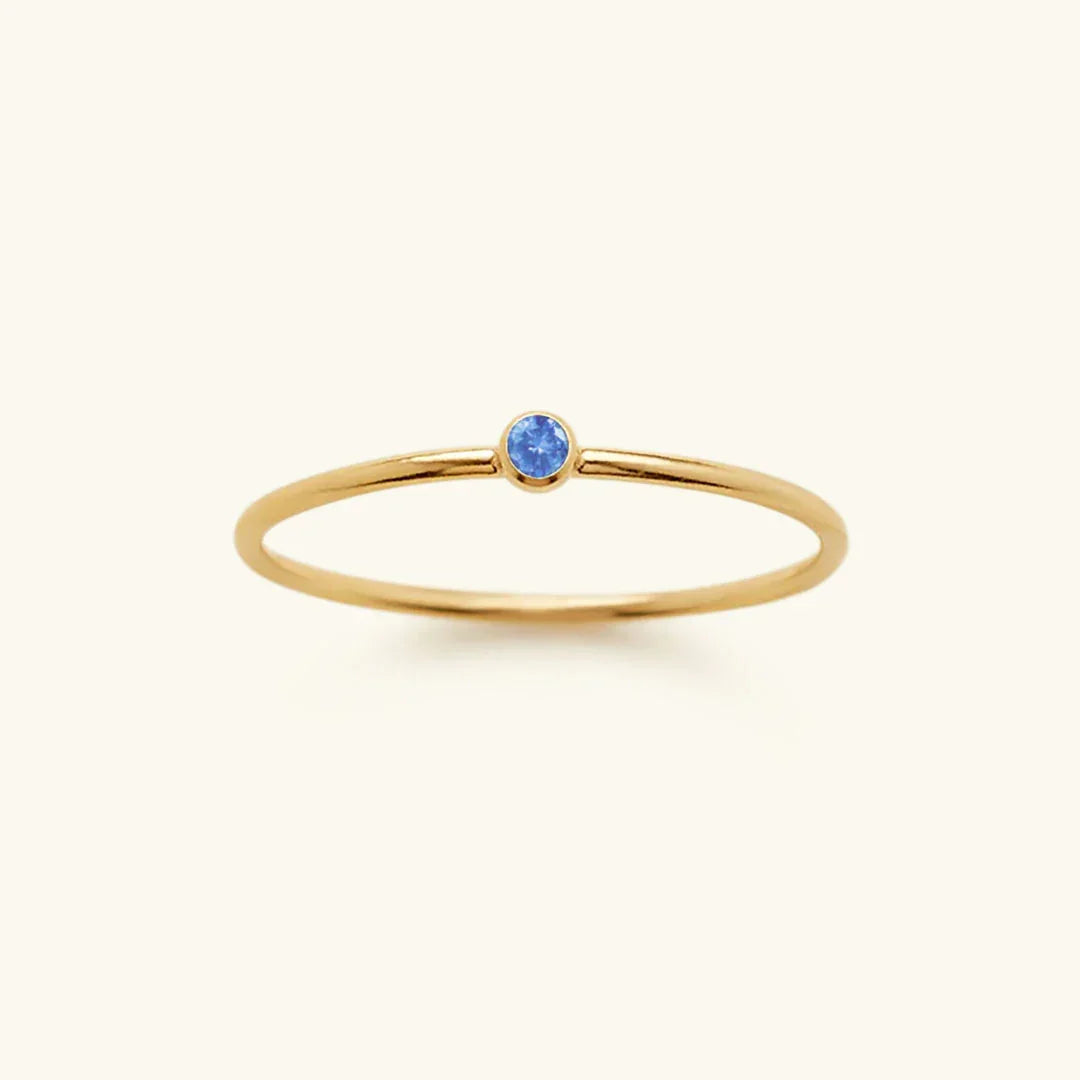[Royal&Vicky]Amelia Birthstone Stacker Ring