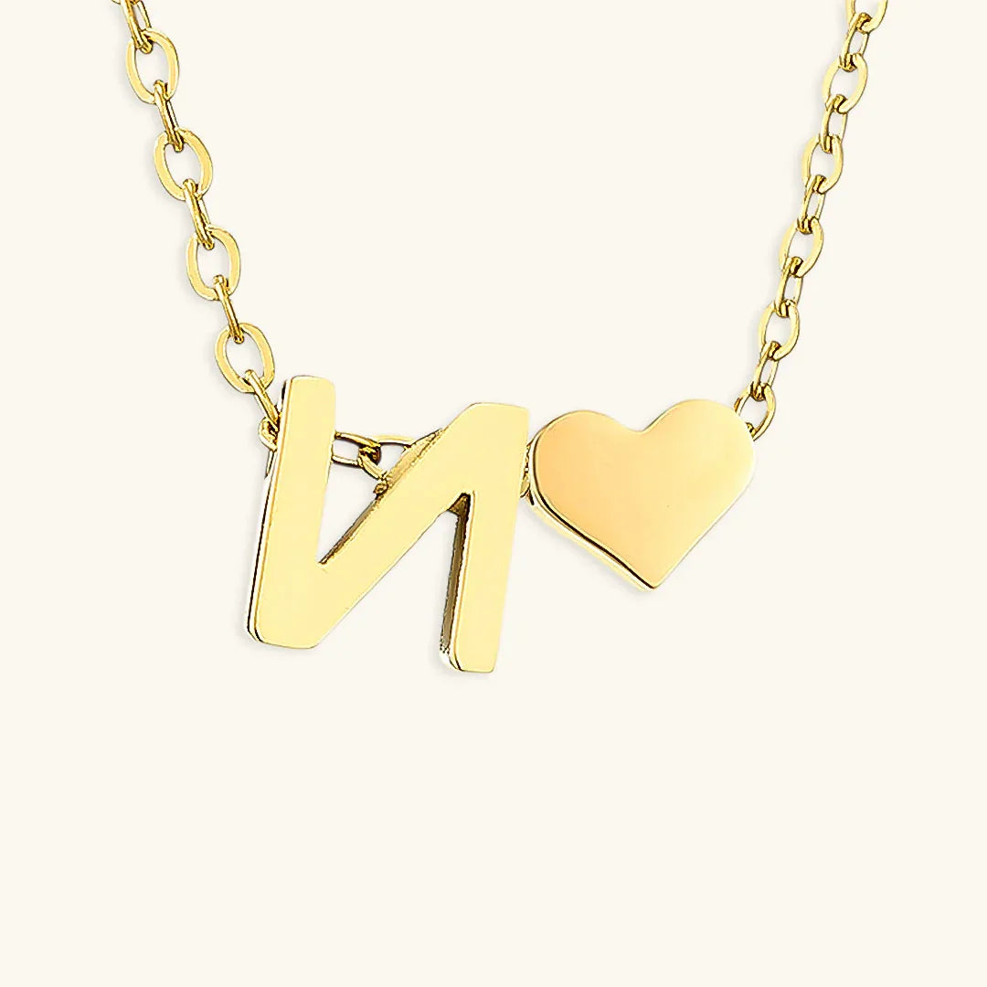 [Royal&Vicky]Ria Initial Letter Gold Necklace