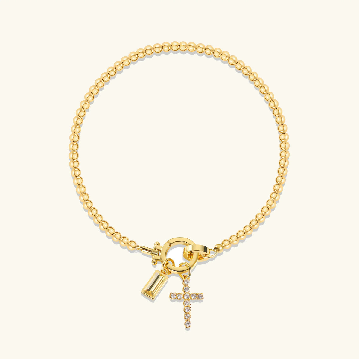[Royal&Vicky]Amalia Geburtsstein Kreuz Armband