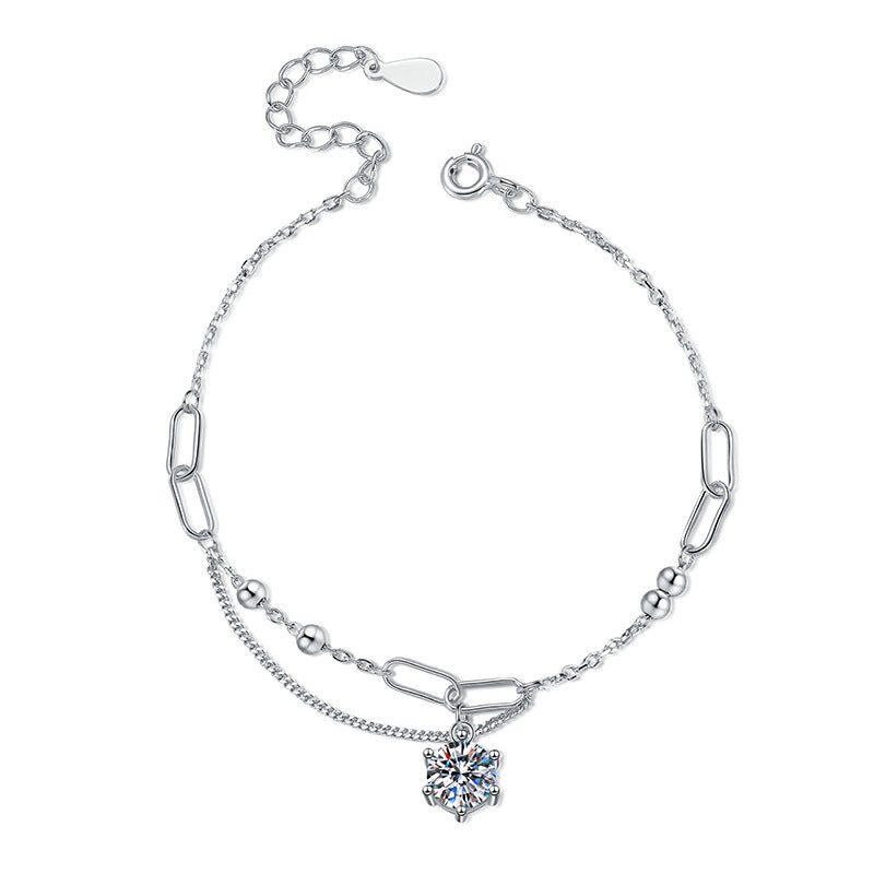 [Royal&Vicky]CLASSIC SOLITAIRE MOISSANITE BRACELET