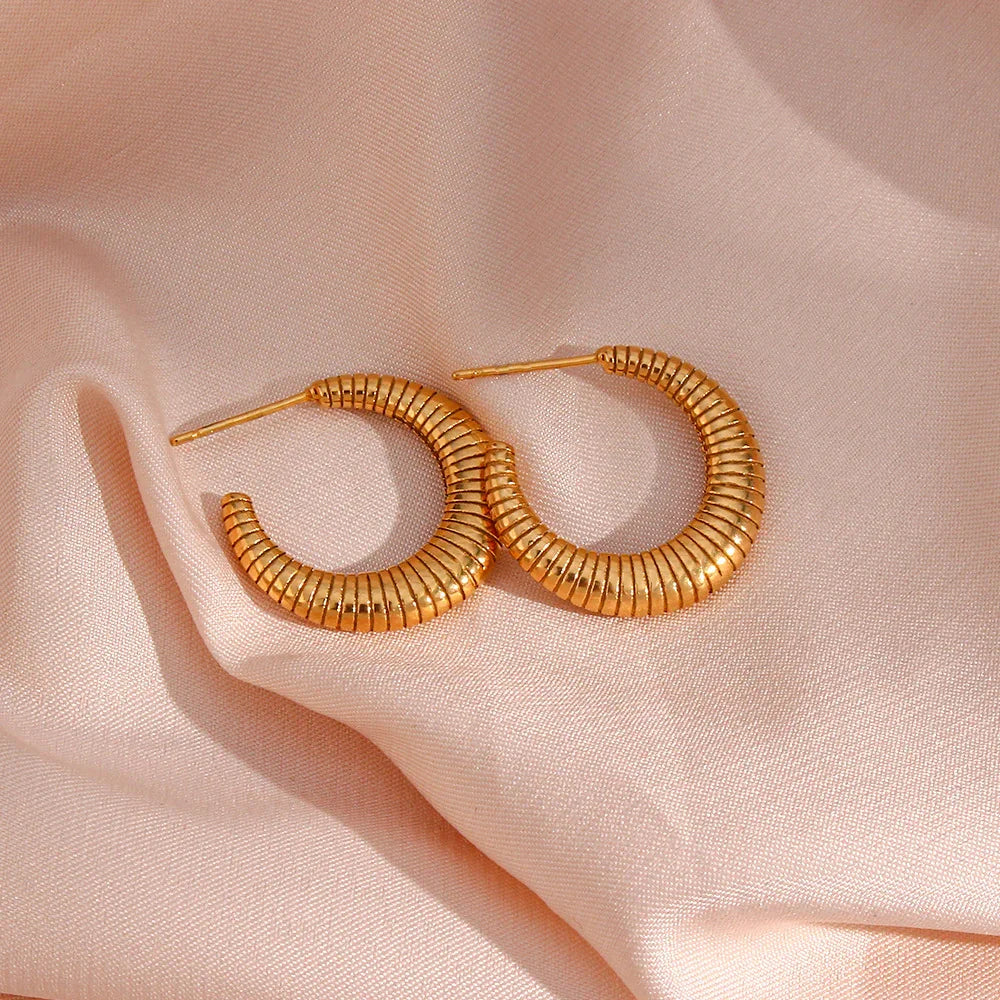 [Royal&Vicky]Bailey Hoop Earrings