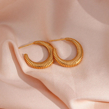[Royal&Vicky]Bailey Hoop Earrings