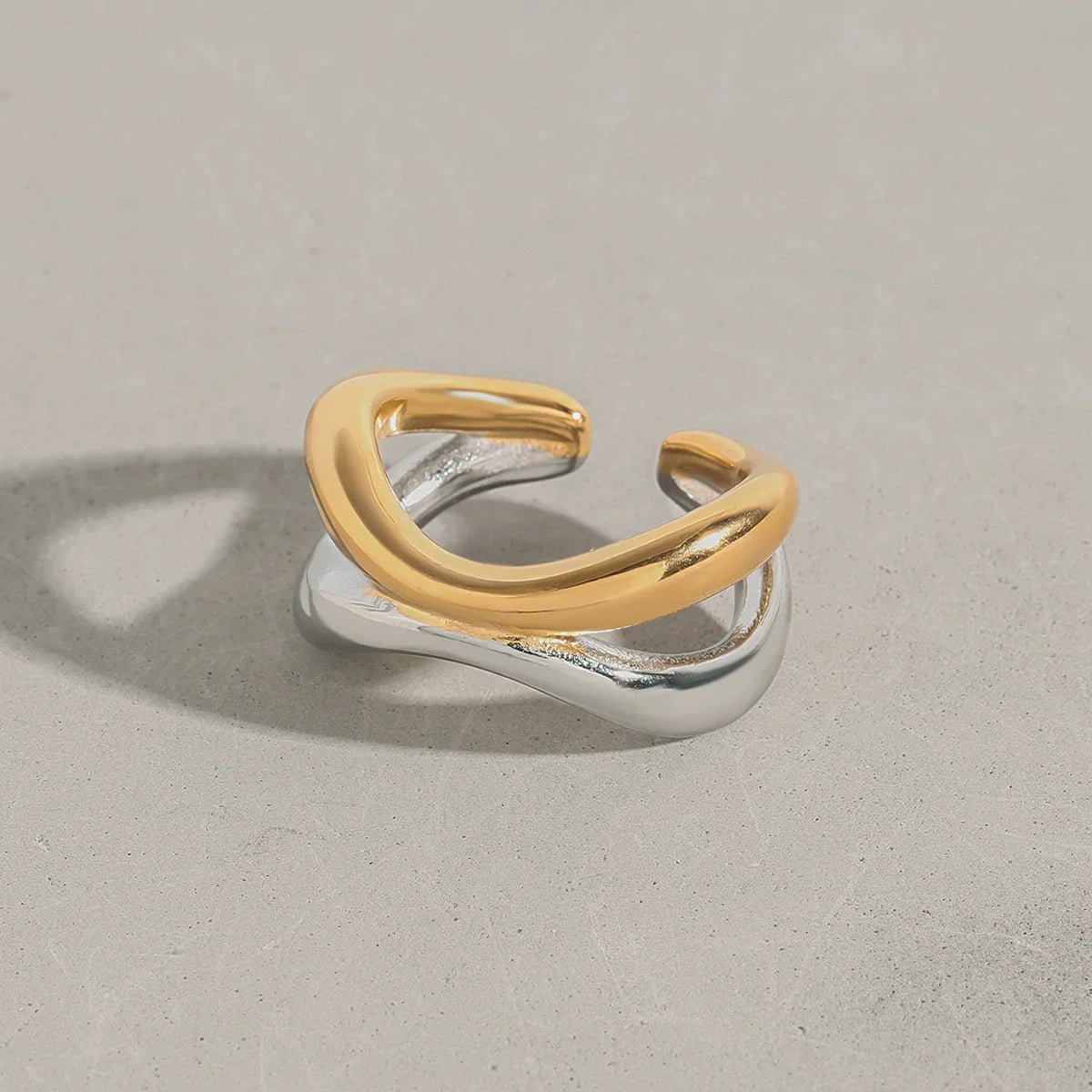 [Royal&Vicky]Deanna Gold Verflochtener Ring