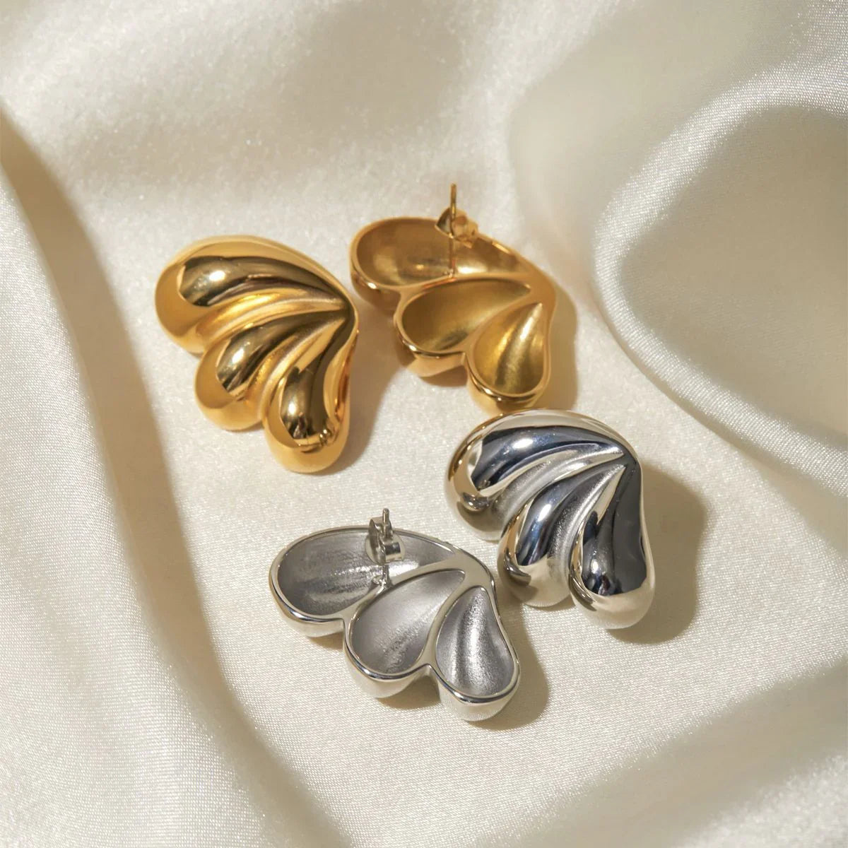 [Royal&Vicky]Liesel Gold Schmetterlings-Ohrringe
