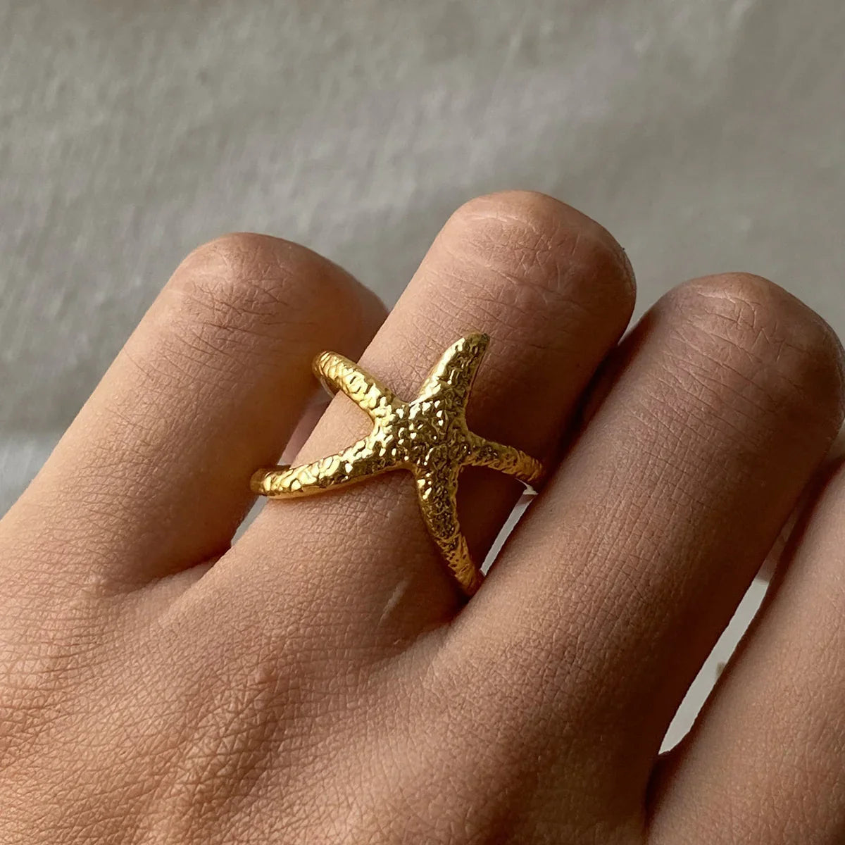[Royal&Vicky]Aurelie Gold Seestern-Ring