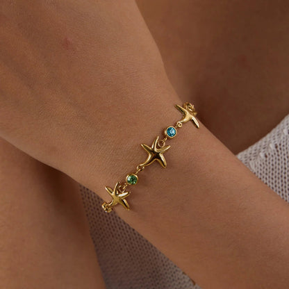 [Royal&Vicky]Kristine Golden Starfish Bracelet