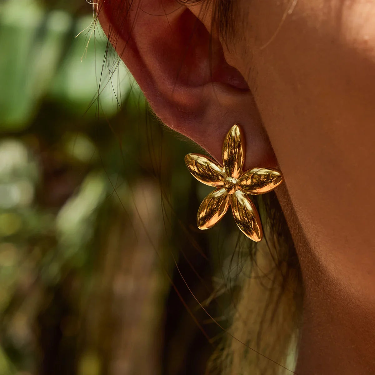 [Royal&Vicky]Monica Florale Goldohrringe