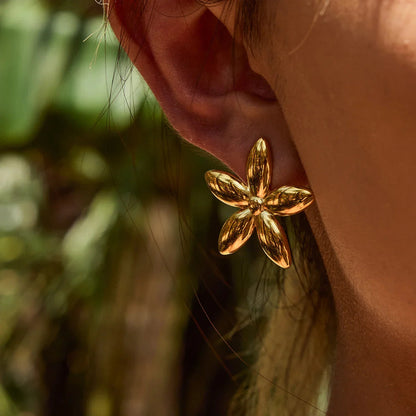 [Royal&Vicky]Monica Florale Goldohrringe