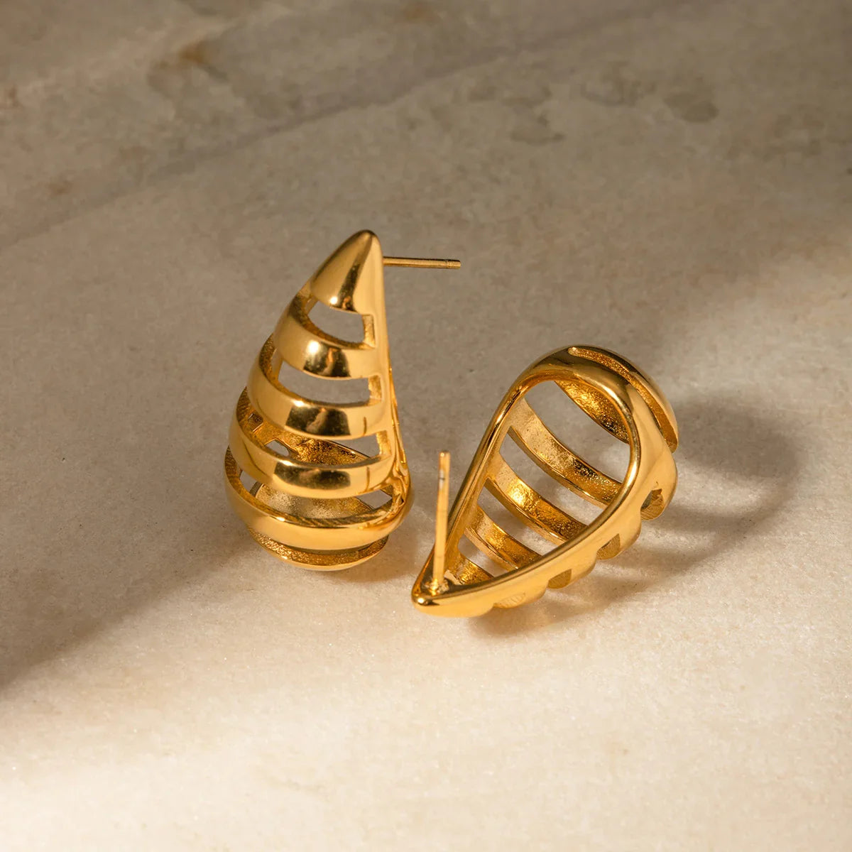 [Royal&Vicky]Katrin Drop Gold Earrings
