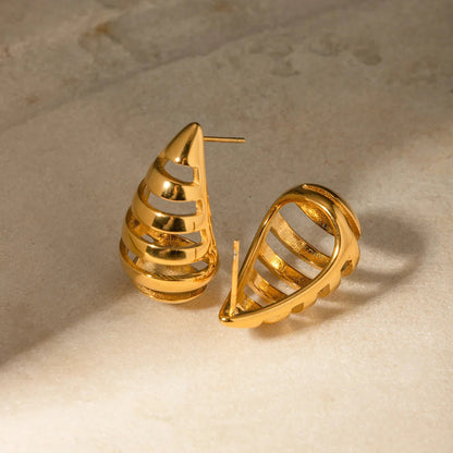 [Royal&Vicky]Katrin Drop Gold Earrings