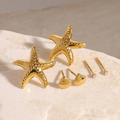[Royal&Vicky]Arielle Ocean-Inspired Earring Bundle