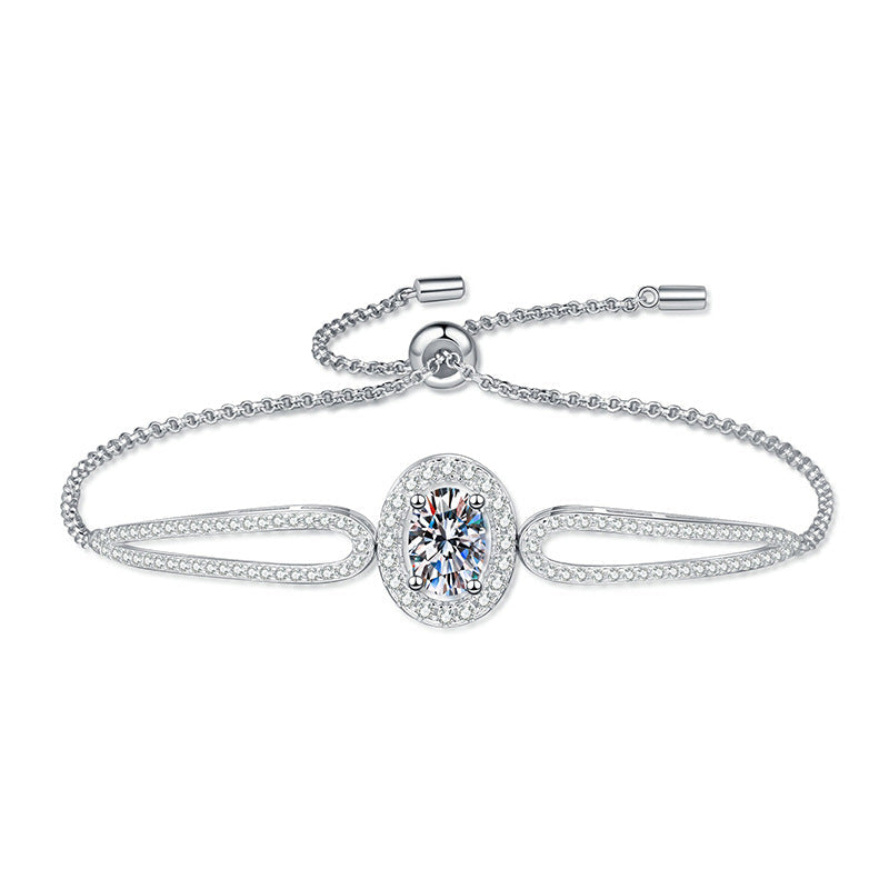 [Royal&Vicky]"PIGEON'S EGG" TEARDROP MOISSANITE BRACELET